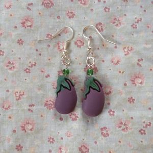 Eggplant emoji 🍆 Earrings